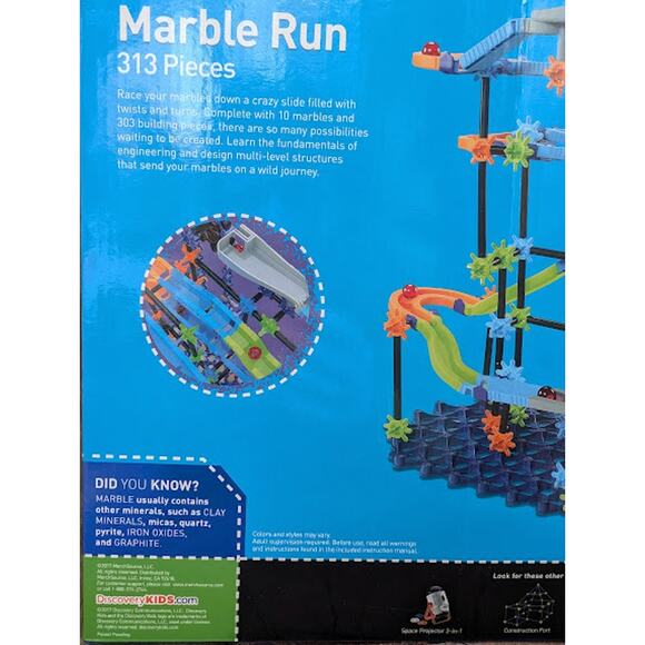 DISCOVERY Marble Run 313 Pieces STEM Kinetic Fun - Picture 6 of 12